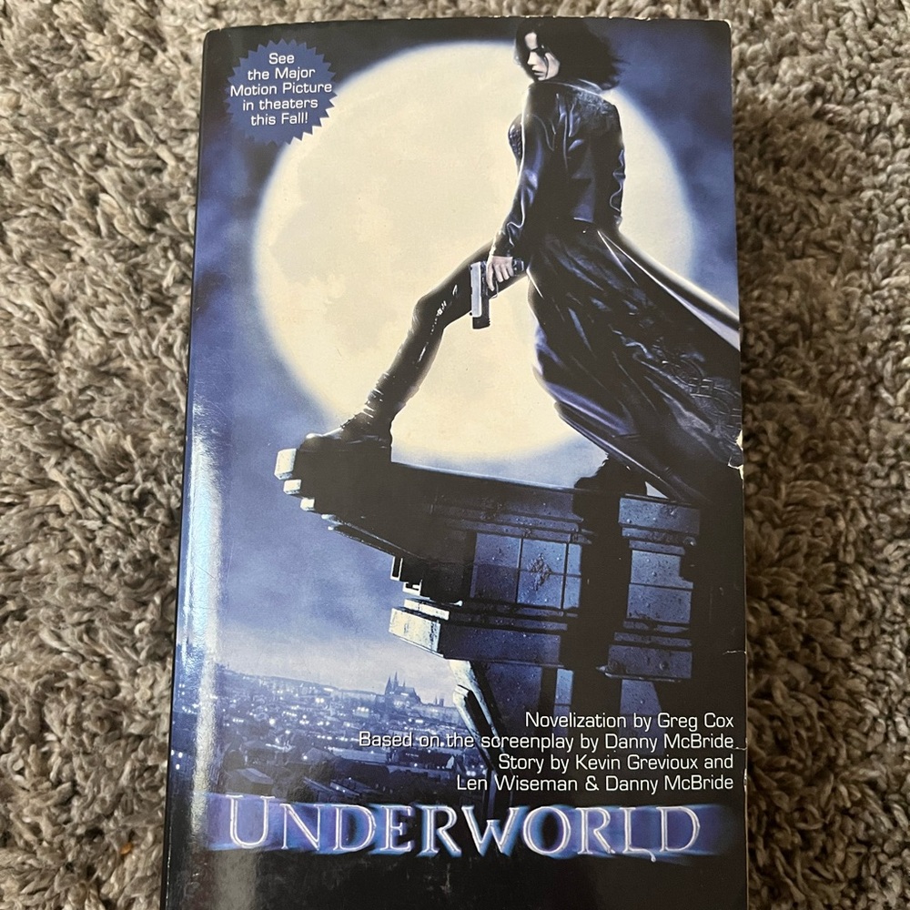 Underworld by Greg Cox, SCARCE OOP Movie Novelization Paperback 1st Edition